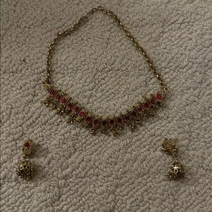 Antique Choker with Earrings